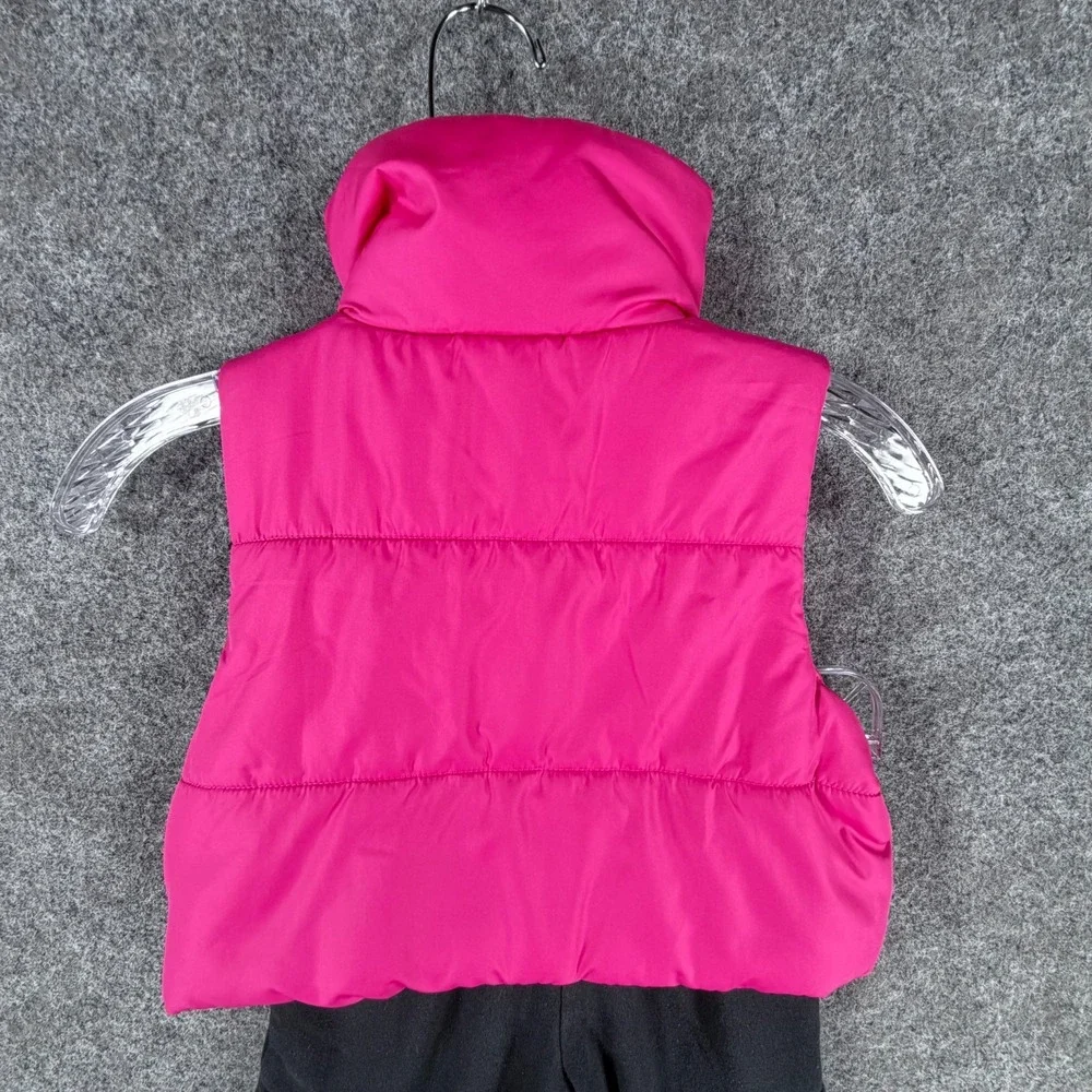Juicy Couture Cargo Sweatpants Puffer Vest Girls 6 Pink Streetwear Outfit Set